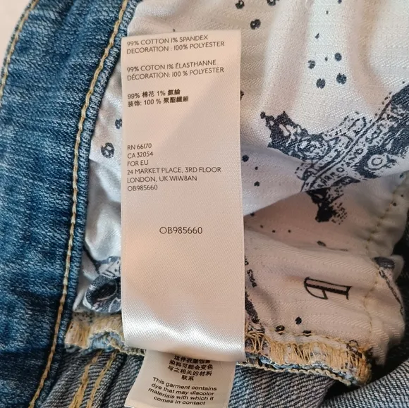 Pilcro by Anthropologie Slim Boyfriend Denim Shorts US Size 28