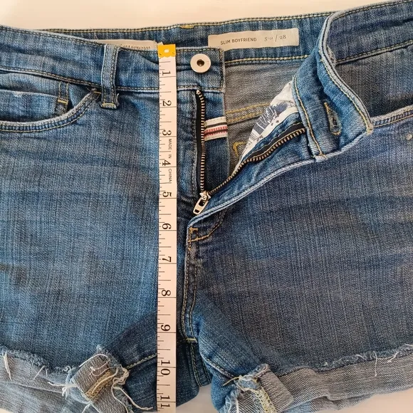 Pilcro by Anthropologie Slim Boyfriend Denim Shorts US Size 28