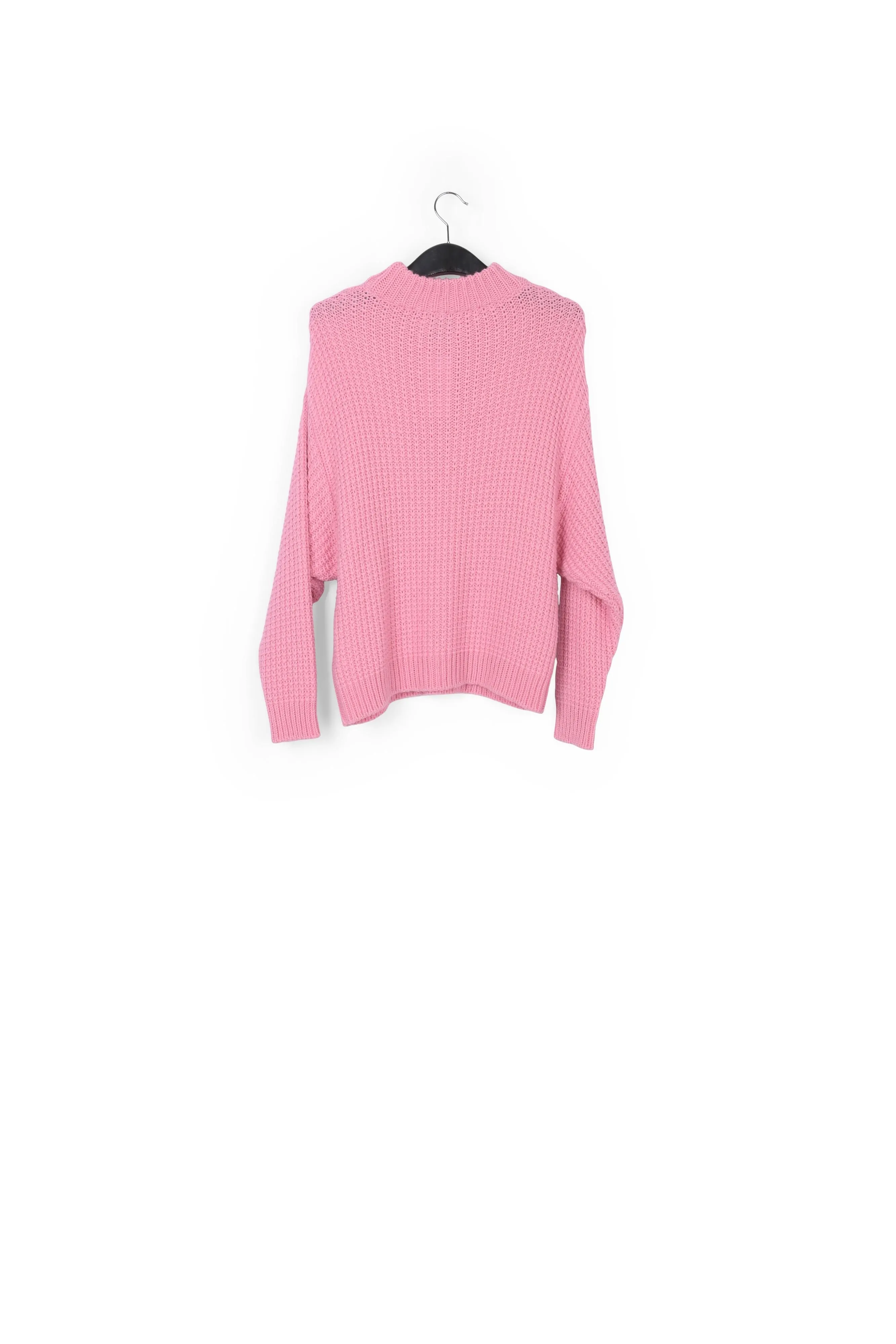 Pink knitted boxy sweater