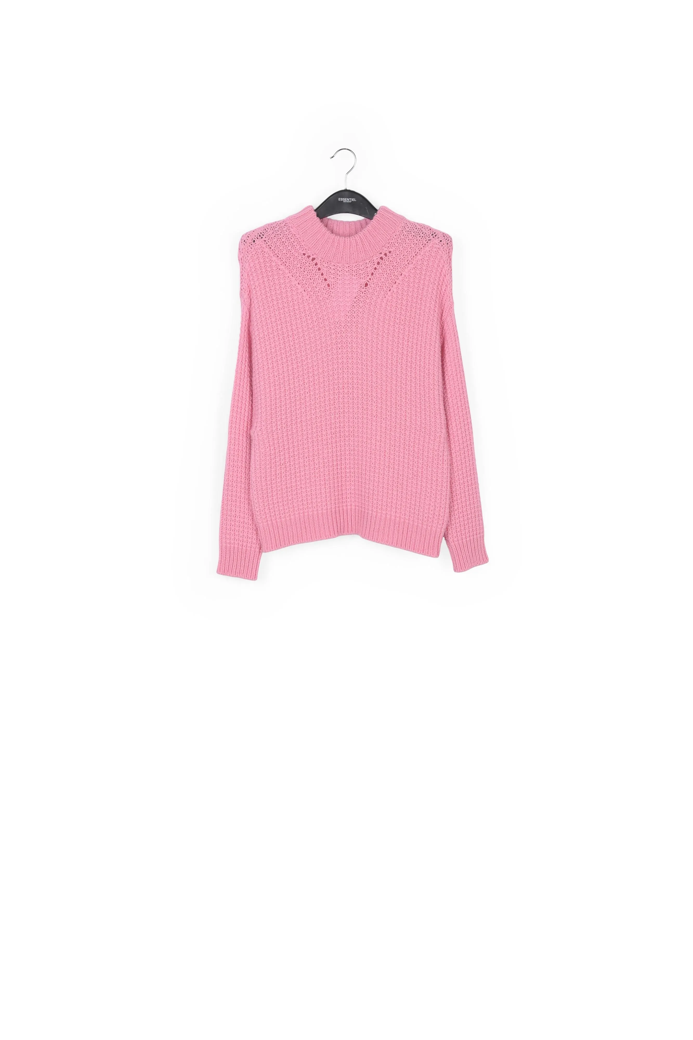 Pink knitted boxy sweater