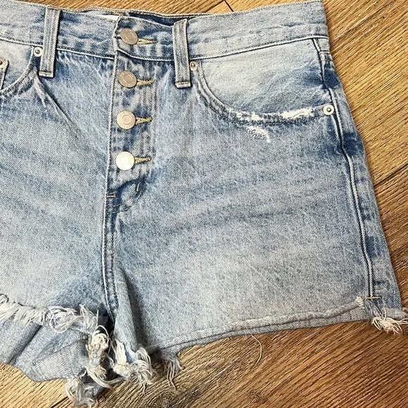 Pistola Nova High Rise Cut-off Denim Shorts Size 26