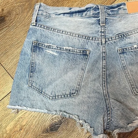 Pistola Nova High Rise Cut-off Denim Shorts Size 26