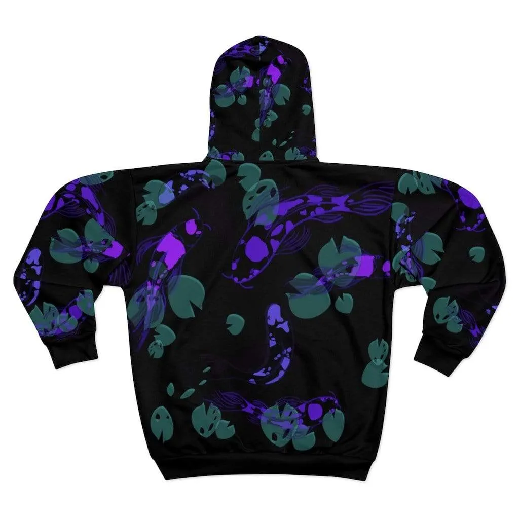 Plumskum Koi Dream AOP Unisex Zip Hoodie