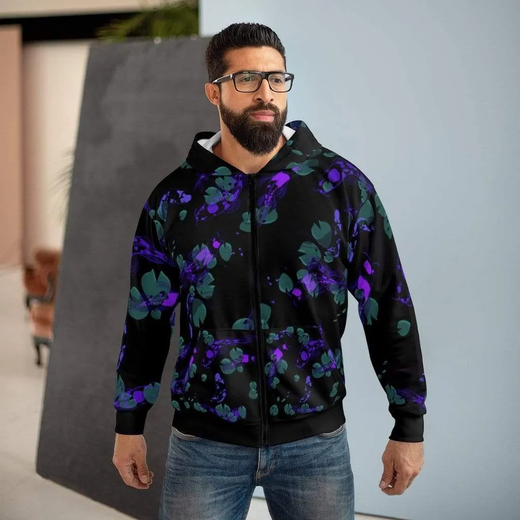 Plumskum Koi Dream AOP Unisex Zip Hoodie
