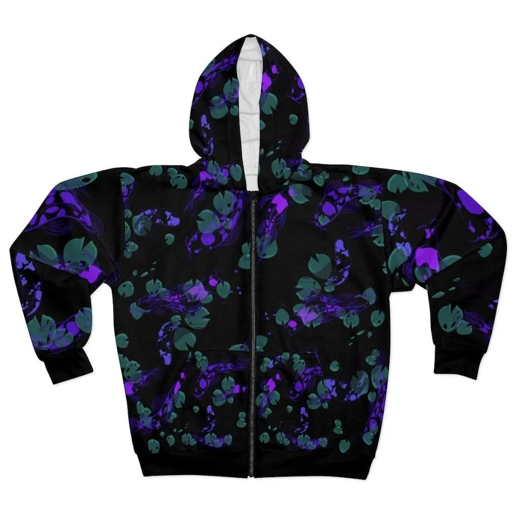 Plumskum Koi Dream AOP Unisex Zip Hoodie