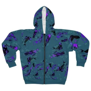 Plumskum Koi Dream AOP Unisex Zip Hoodie