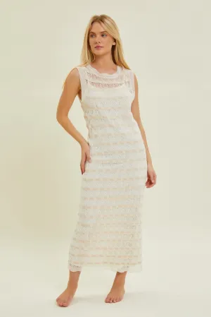 PLUS Crochet Maxi Dress