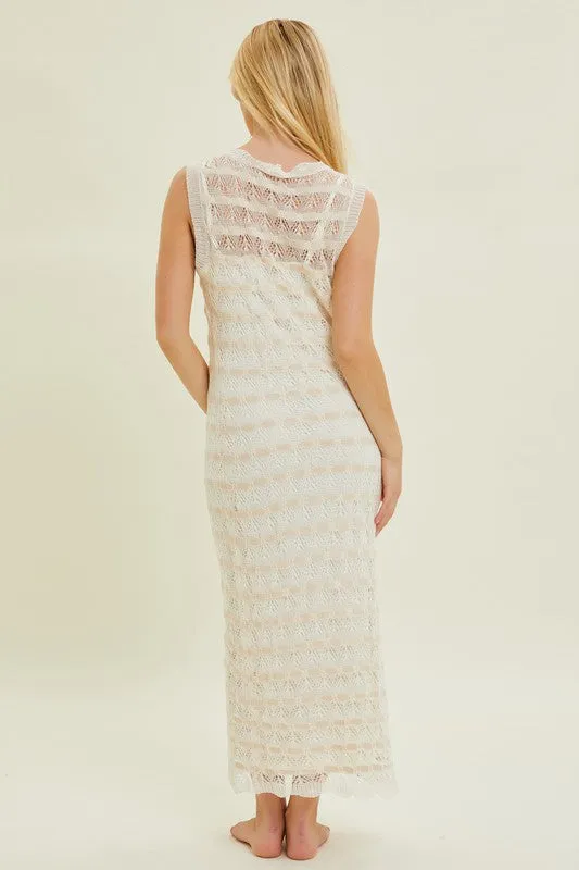 PLUS Crochet Maxi Dress