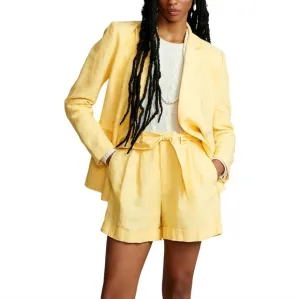 Polo Ralph Lauren | Belted Linen Pale Yellow Shorts Size 4