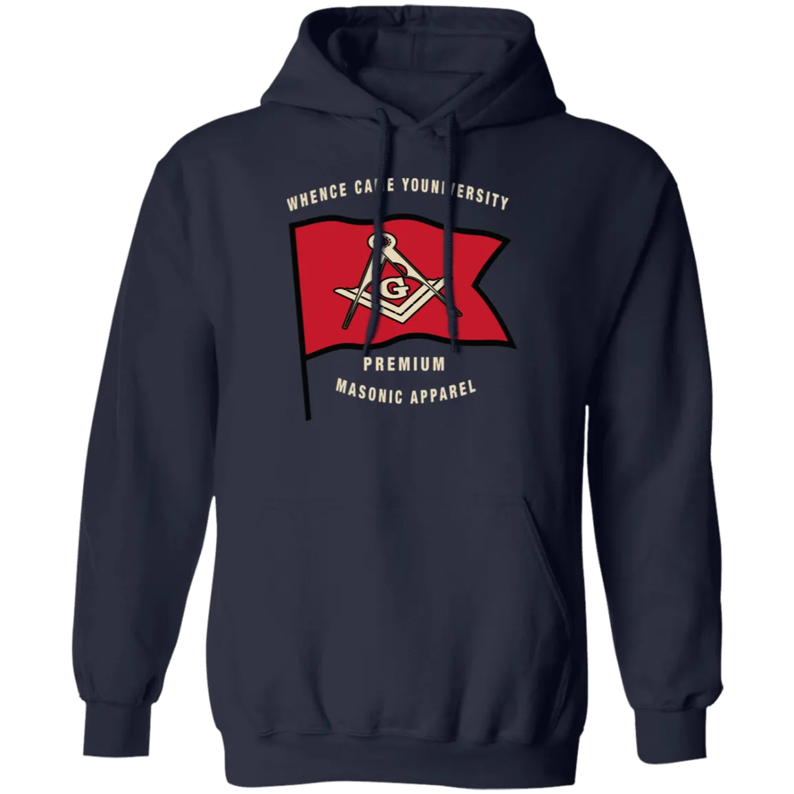 Premium Masonic Apparel Tee (red flag)