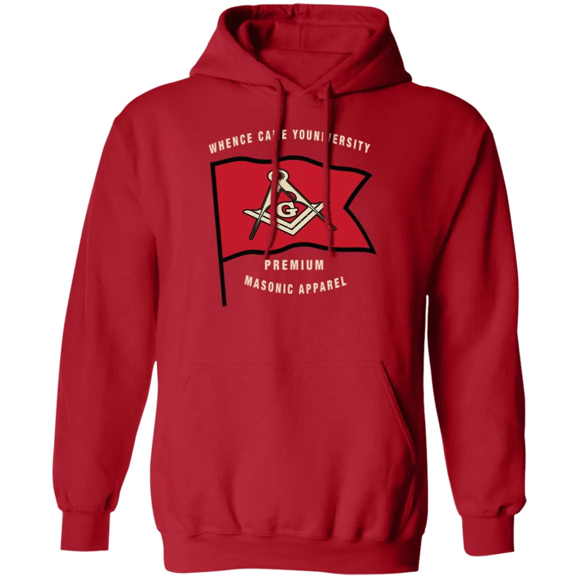 Premium Masonic Apparel Tee (red flag)