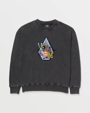 Psychosis Sweatshirt - WASHED BLACK - (KIDS)