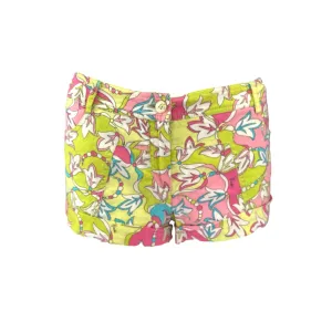 Pucci Green Floral Print Shorts