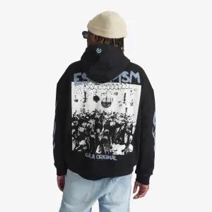 "Escapism" Hoodie (black/steel)