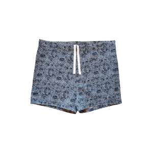 "GUY LE TATOOER X LOCO MOSQUITO" ALLOVER BLACK WAVES MENS BOXERS