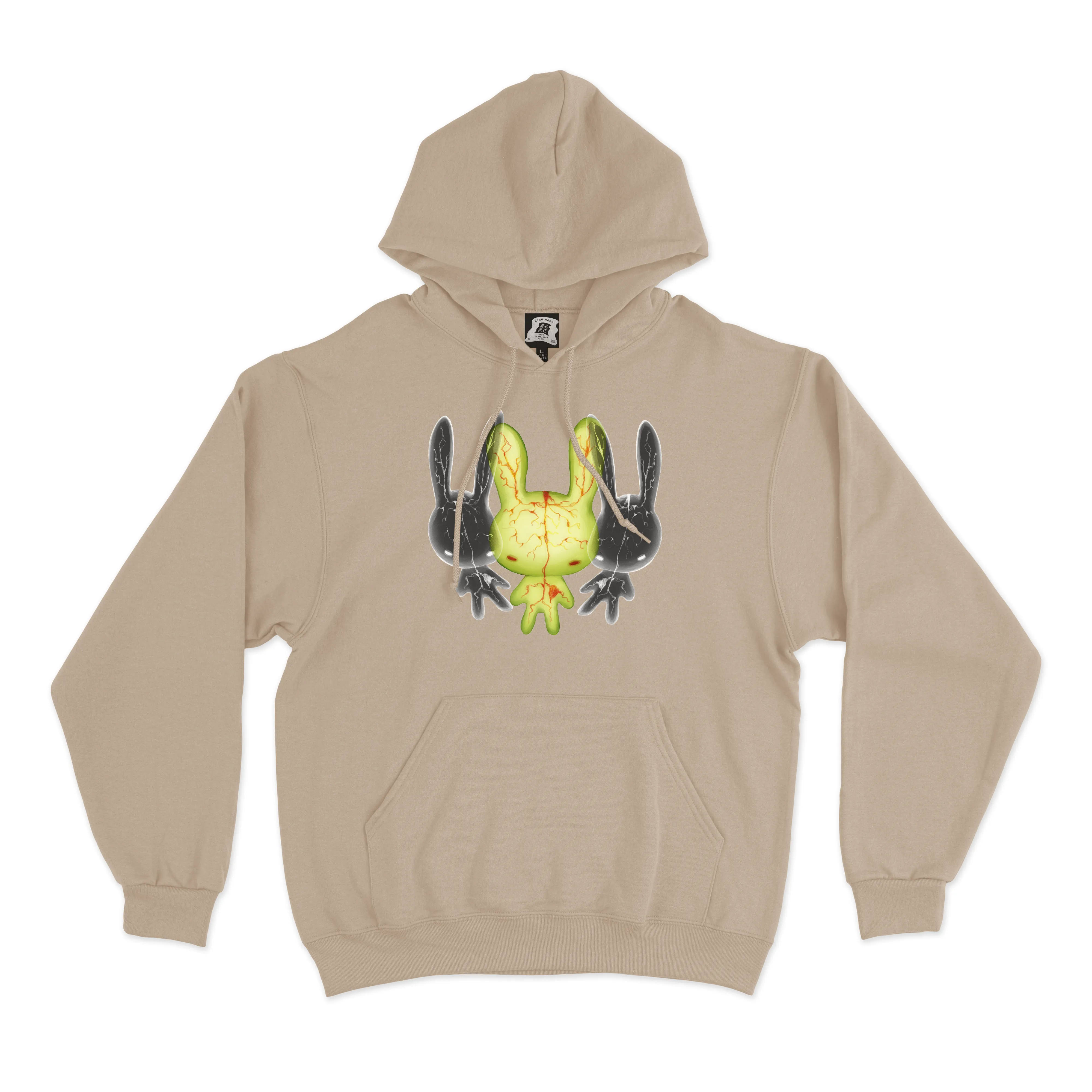 "Soul Escape" Fleece Hoodie Beige