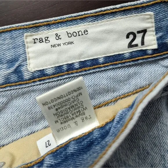 Rag &amp; Bone Distressed Jean Shorts Size 27
