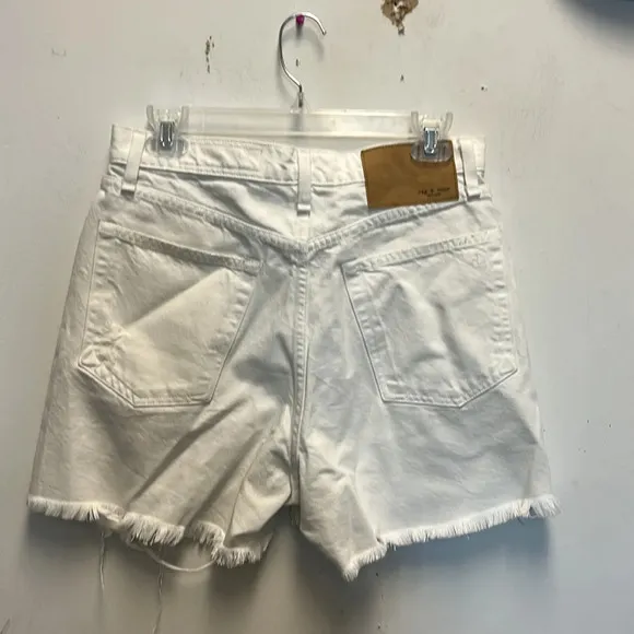Rag &amp; Bone white denim shorts