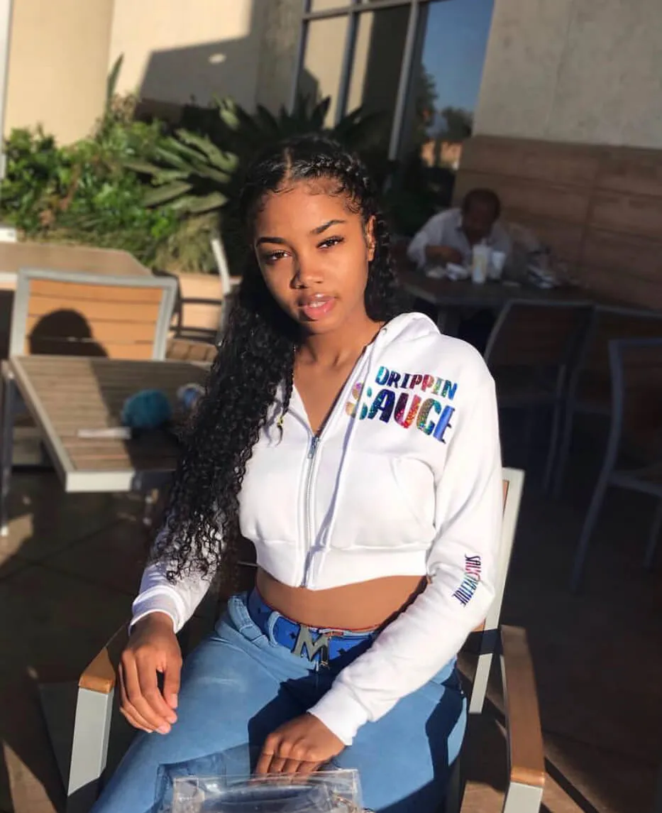 Rainbow Sparkle Drippin Sauce | White Zip Up Jacket