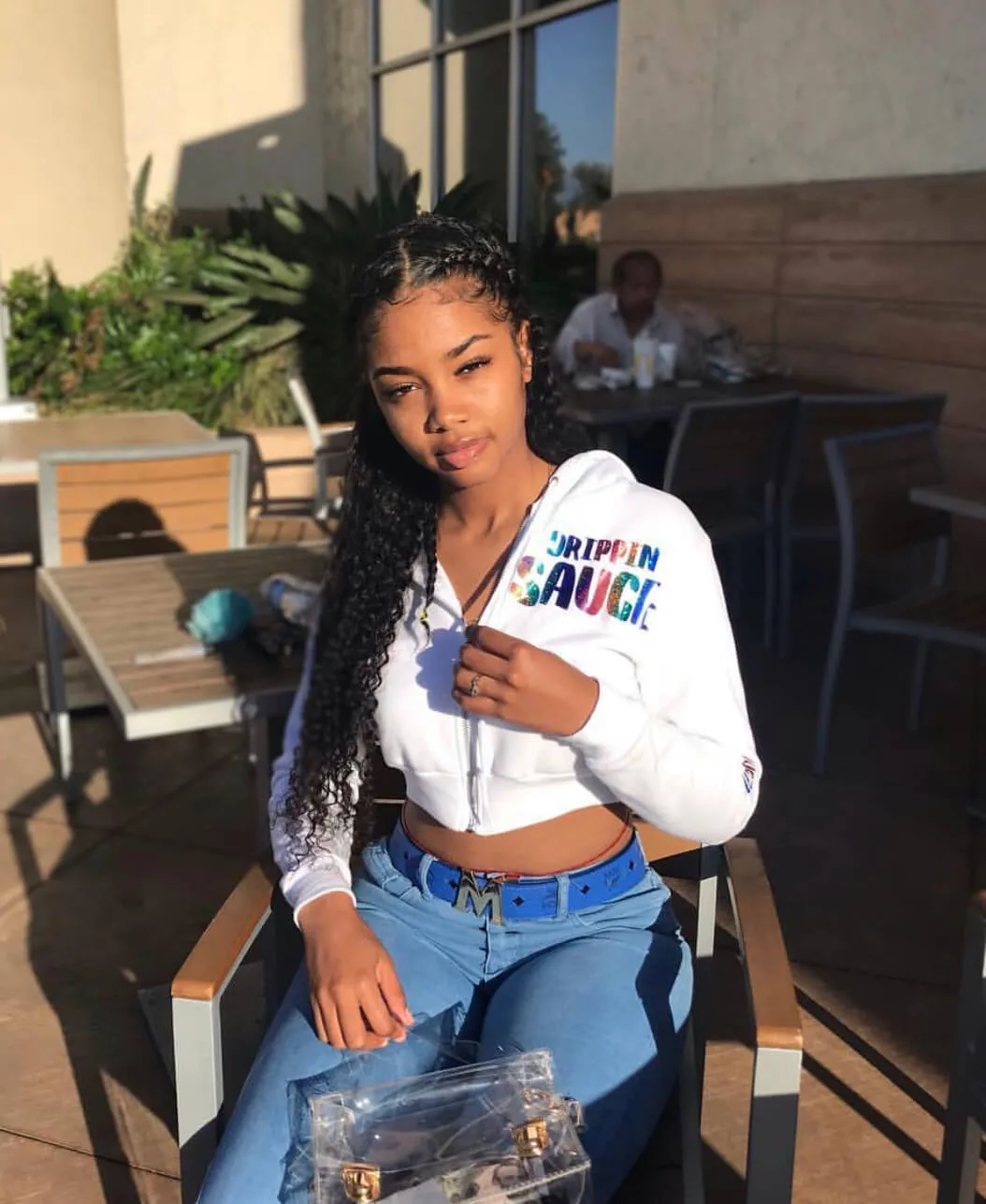 Rainbow Sparkle Drippin Sauce | White Zip Up Jacket