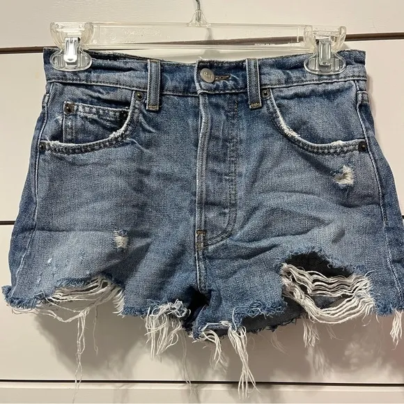 Reformation Dixie High Rise Denim Shorts
