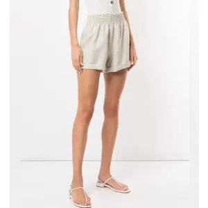 Reformation Nashville High Waisted Linen Shorts XS