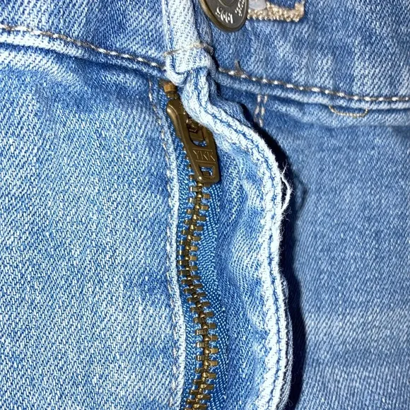 Ripped Denim Shorts