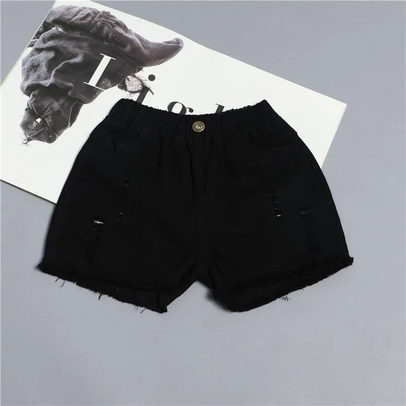 Ripped Denim Shorts