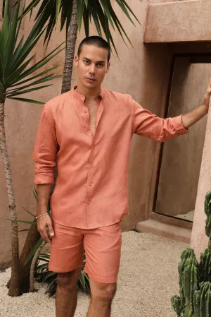 Rome Shirt - Man & Bali Shorts - Man (Terracotta)