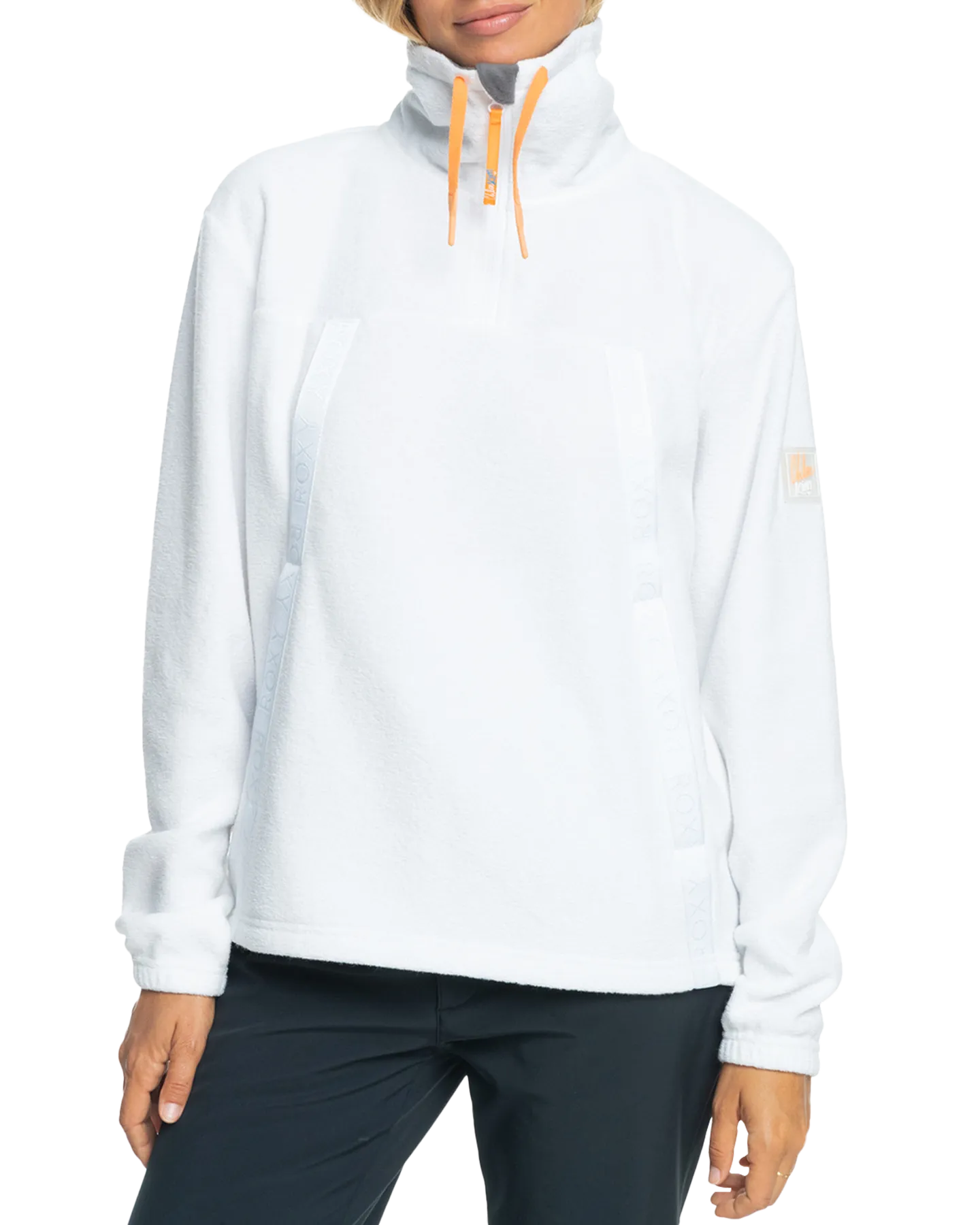 Roxy Women's Chloe Kim Technical Half-Zip Fleece - Bright White
