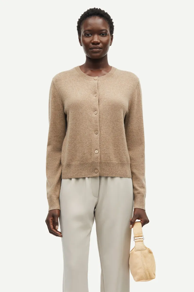 Samsoe Samsoe Saboston Cardigan - Greige Mel