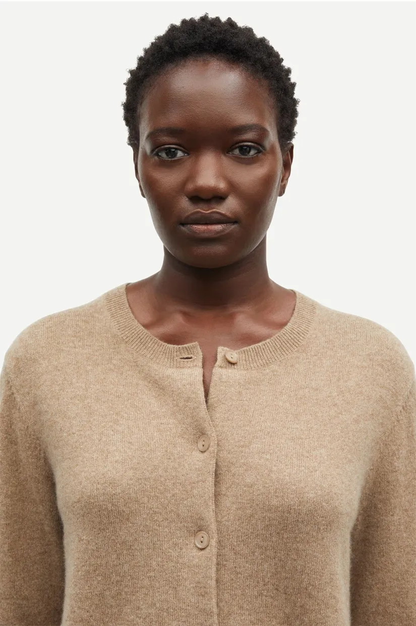 Samsoe Samsoe Saboston Cardigan - Greige Mel