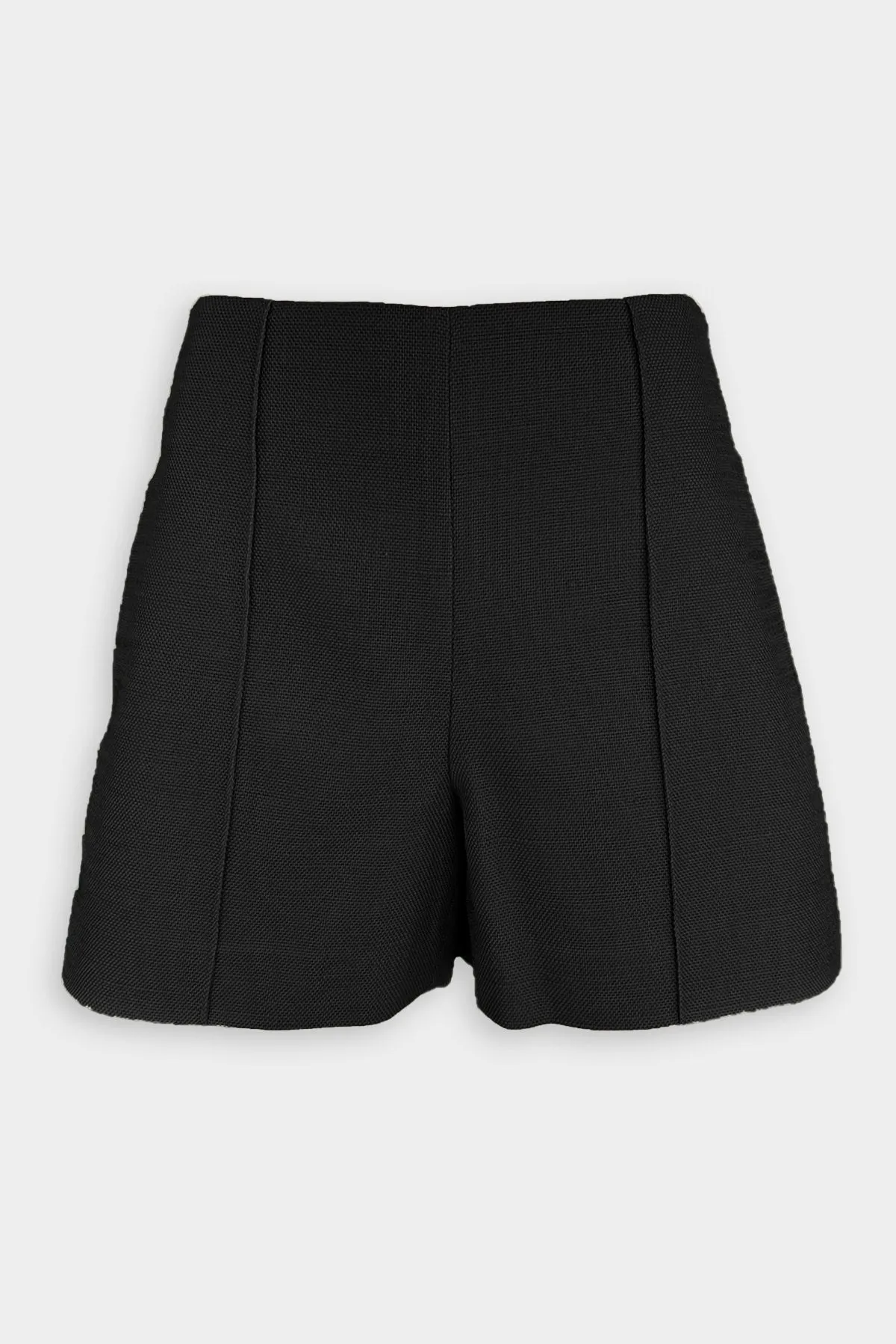 Sculptural Panama Short in Black