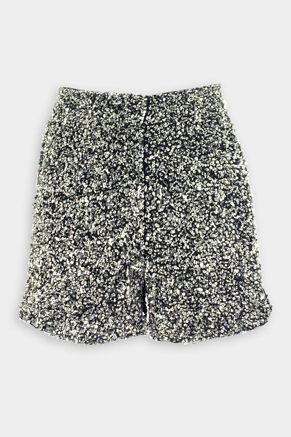 Seren Sequin Short in Silver Black