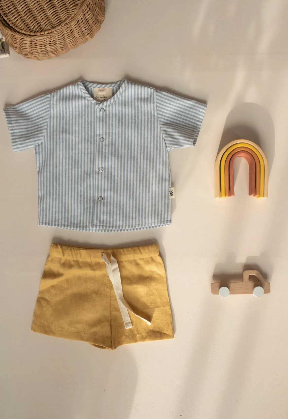 Short-Sleeved Shirt - Vista Blue Stripes
