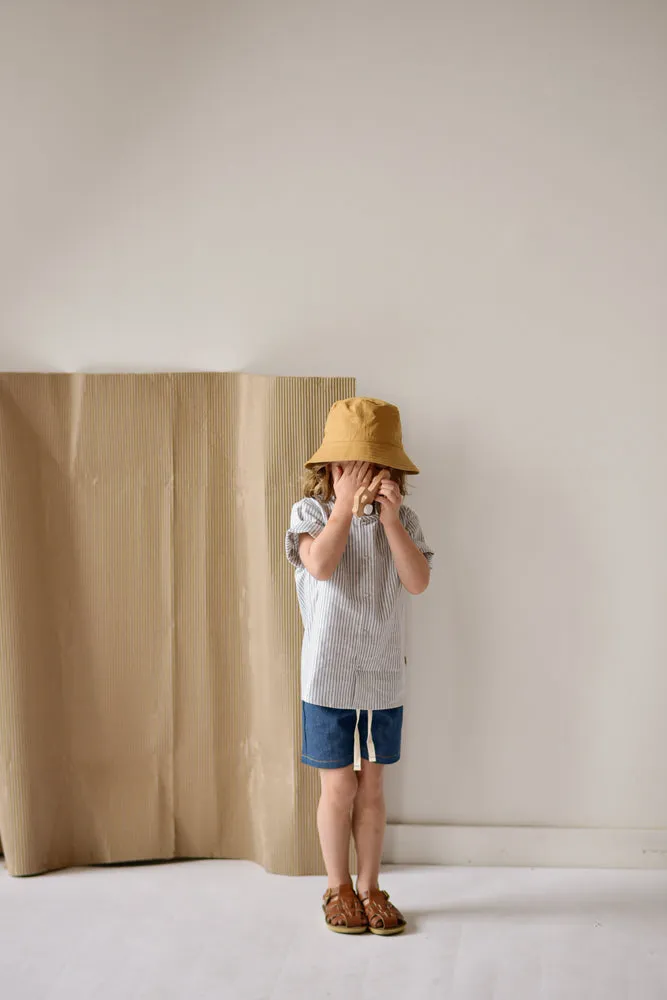 Short-Sleeved Shirt - Vista Blue Stripes