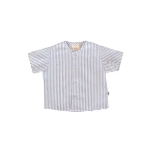 Short-Sleeved Shirt - Vista Blue Stripes