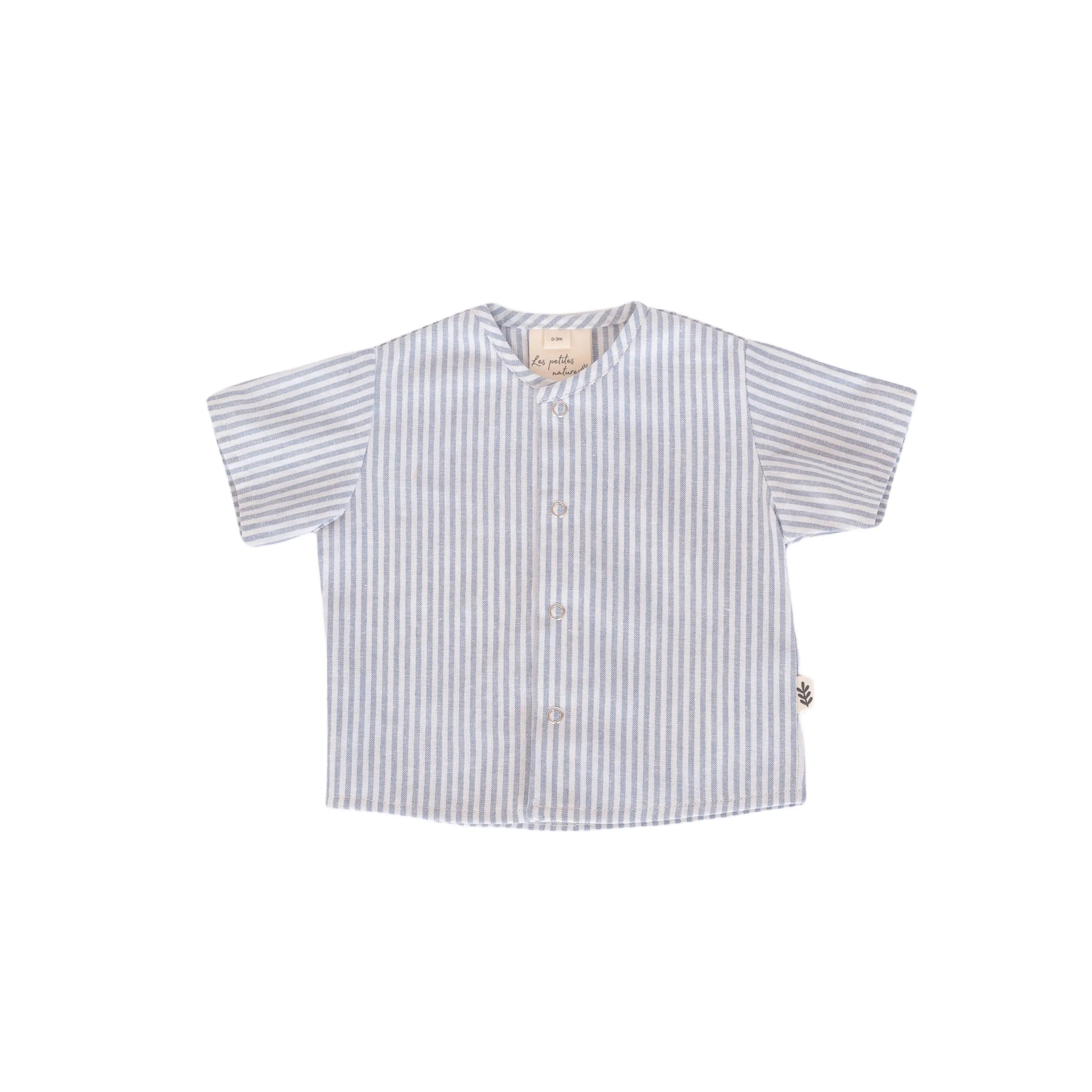 Short-Sleeved Shirt - Vista Blue Stripes