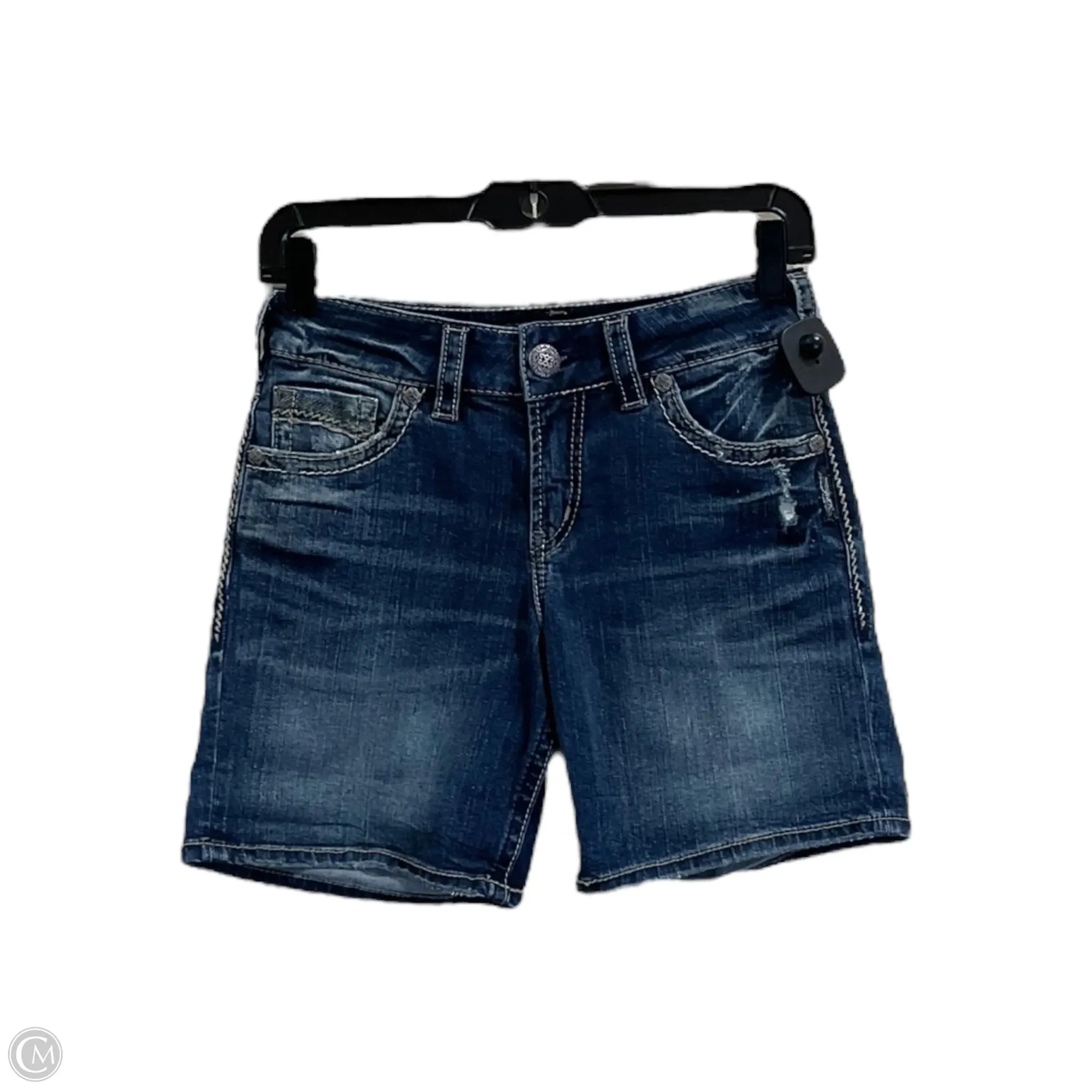 Shorts By Silver In Blue Denim, Size: 2