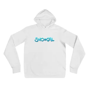 Sno Cal™ white snowboard hoodie