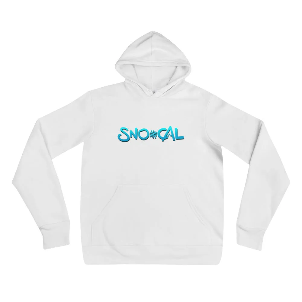 Sno Cal™ white snowboard hoodie