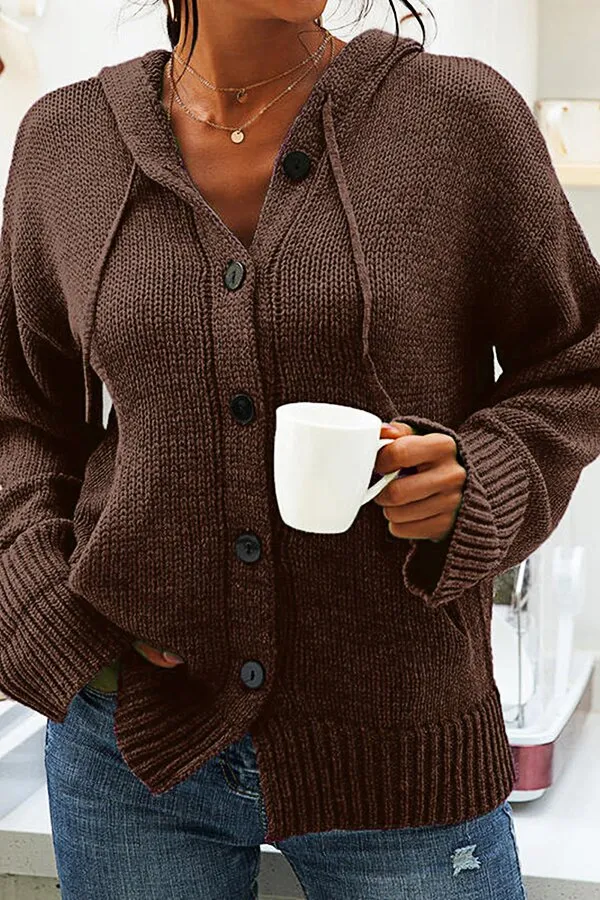 Solid Color Knitting Sweater
