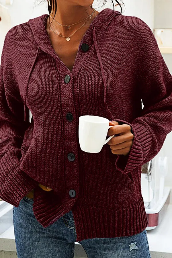 Solid Color Knitting Sweater