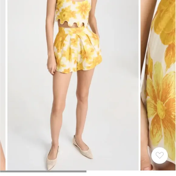 Sonny Shorts ALÉMAIS,Yellow-print, Female, Size 2