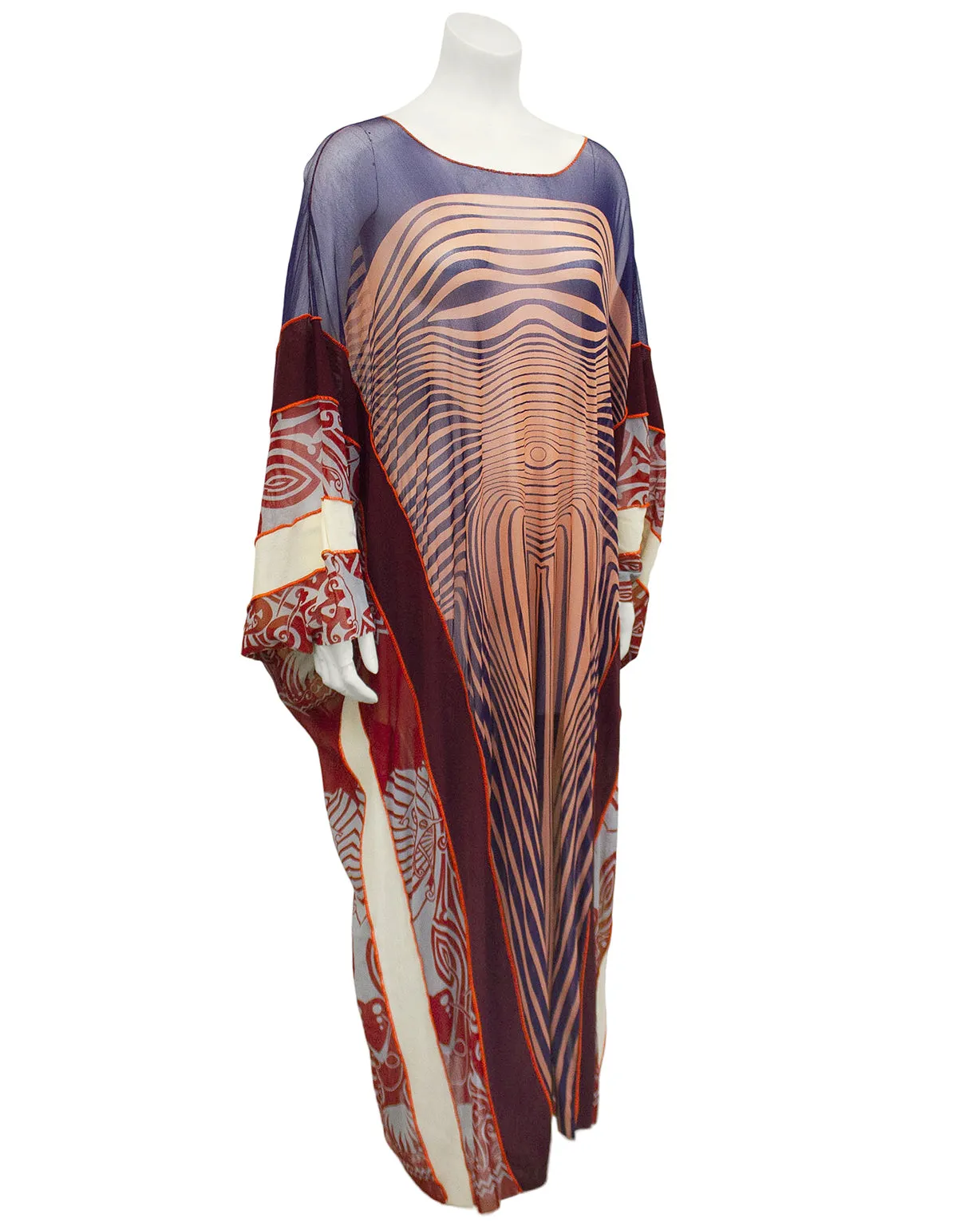 Spring/Summer 1996 Sheer Body Illusion and Contour Kaftan