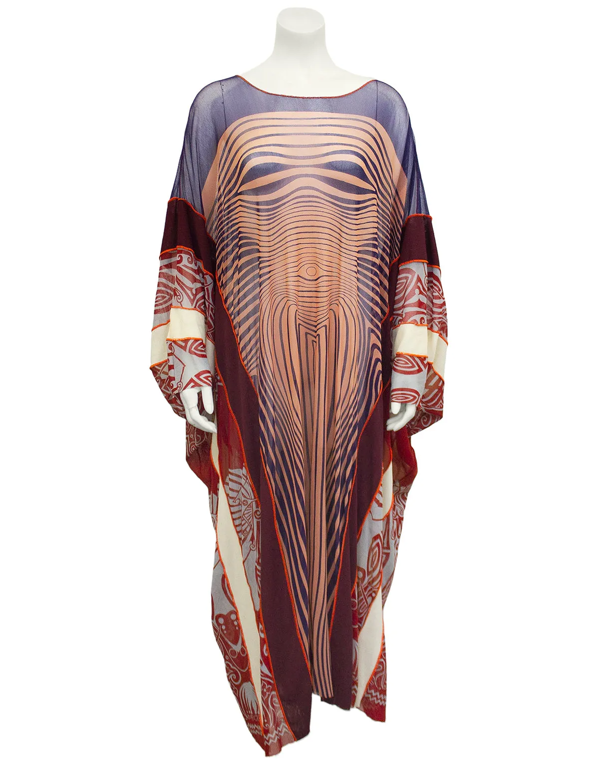 Spring/Summer 1996 Sheer Body Illusion and Contour Kaftan
