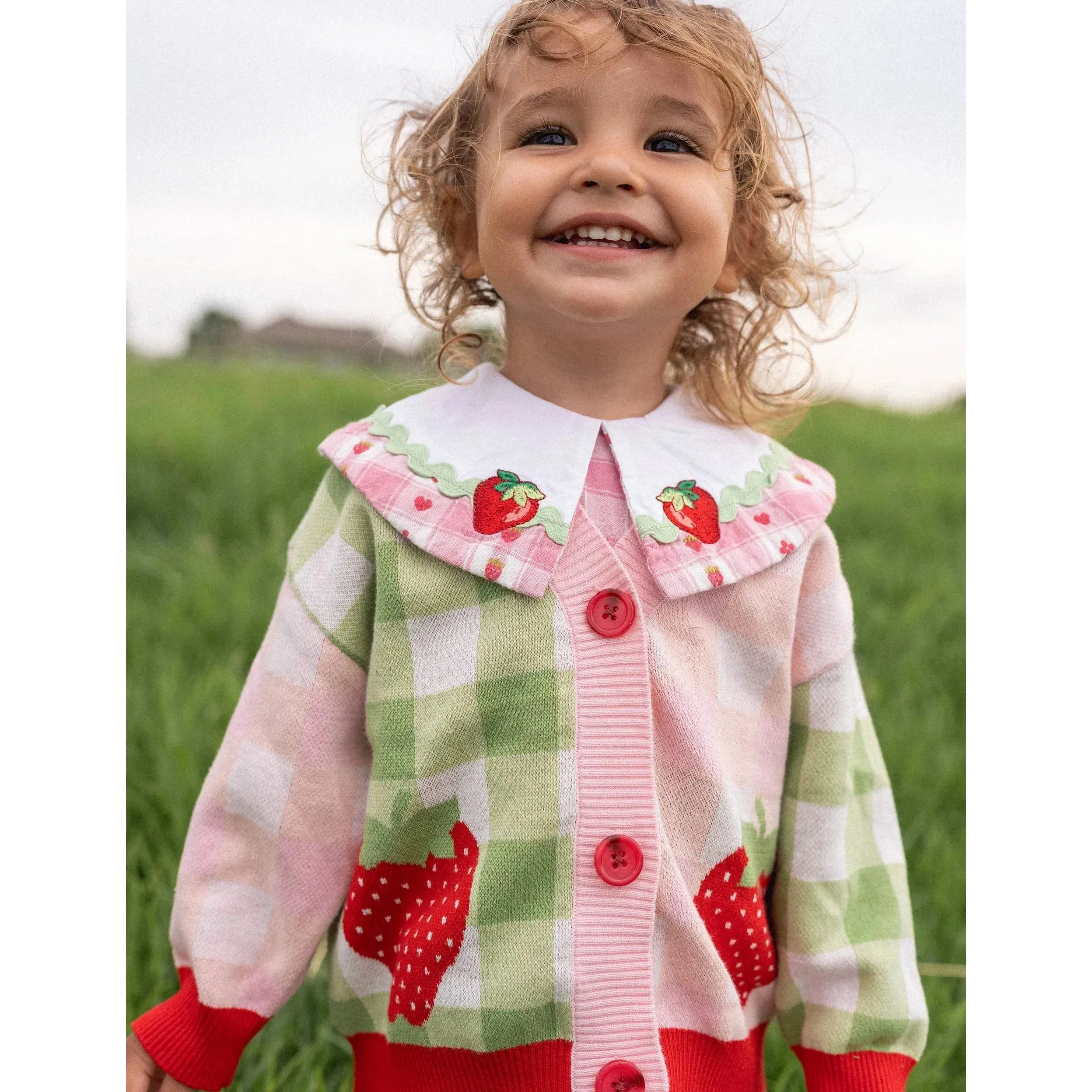 Strawberry Knit Cardigan