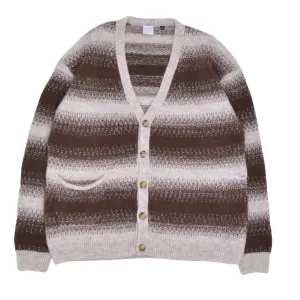 striped knitted cardigan delicioso cress green