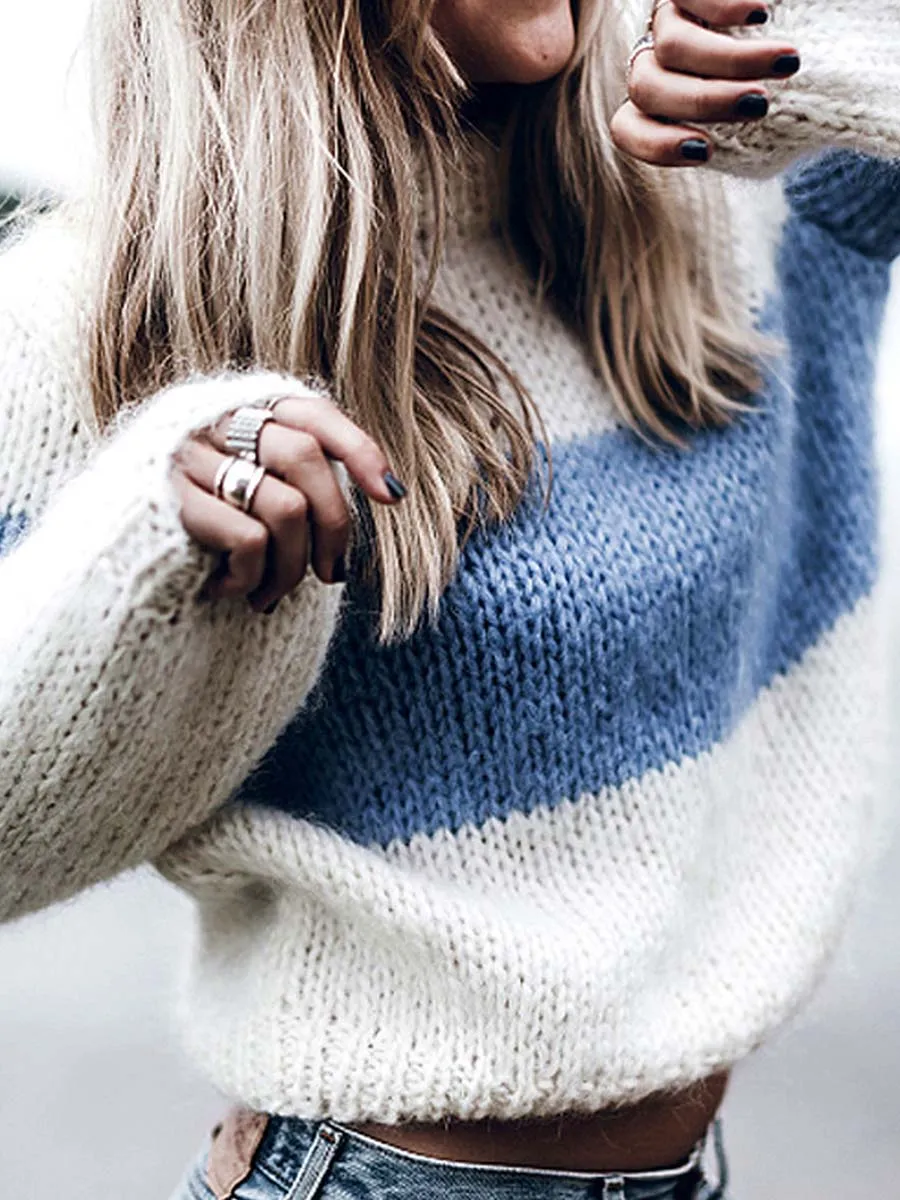 Stunncal Round Neck Knitted Sweater