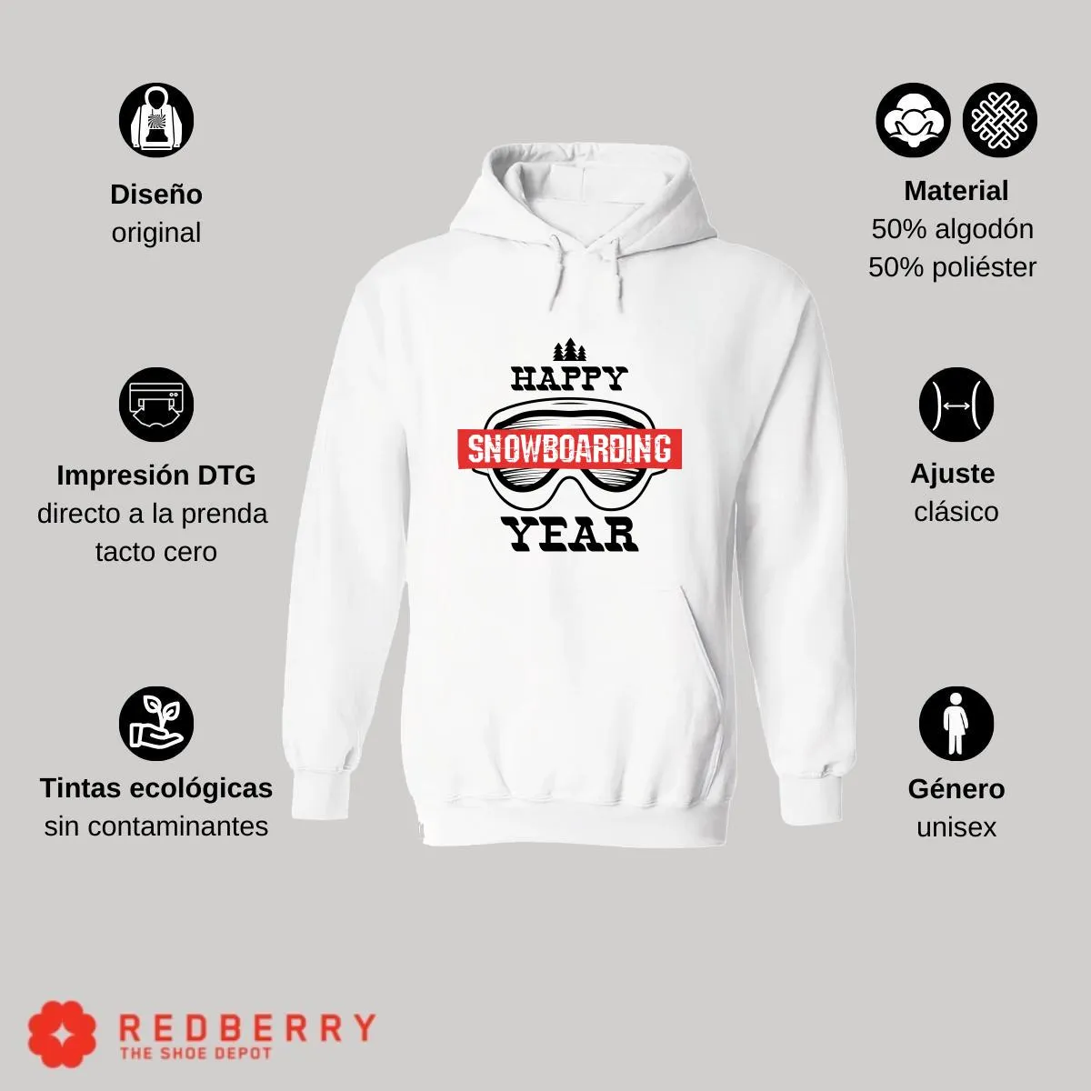 Sudadera Deportiva Hombre Navideña Hoodie 032